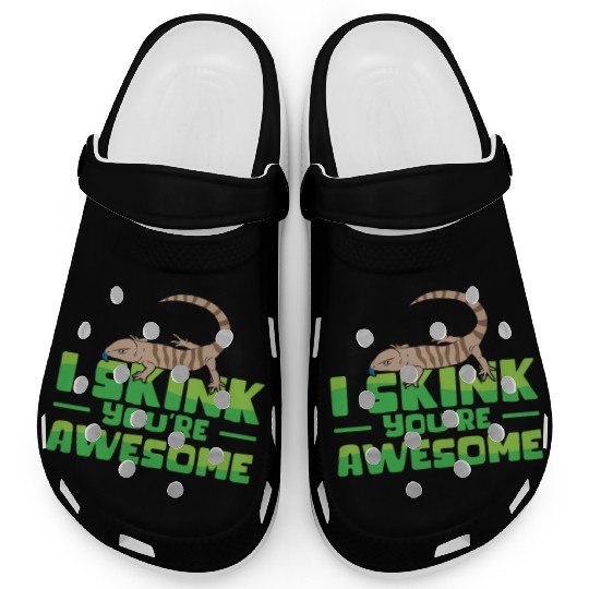 Herpetology Skink Lizard Wildlife Reptile Clogs