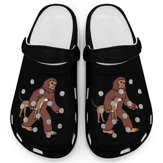Bigfoot Sasquatch Walking Greyhound Clogs
