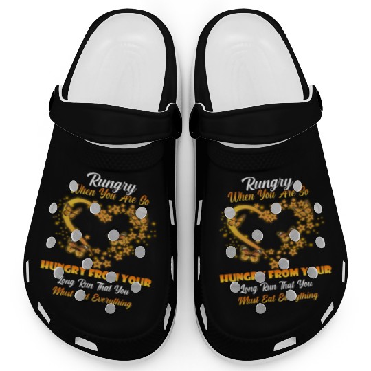 Rungry When You Are So Hungry Humor Graphic Clogs