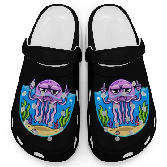 Jelly Fish Middle Finger Jellyfish Clogs