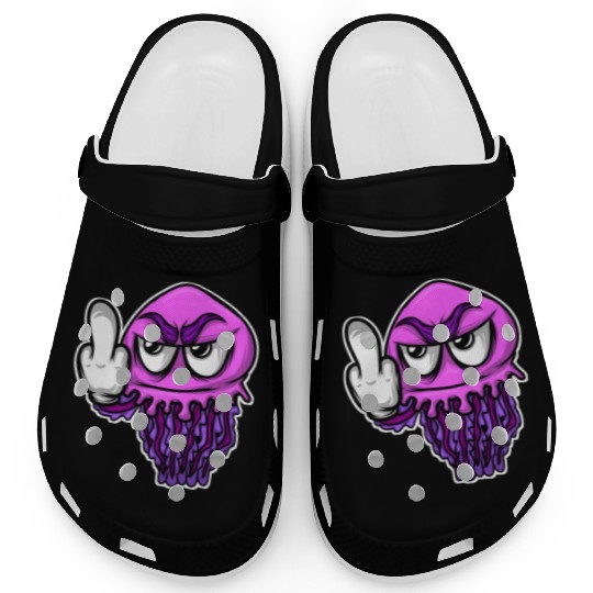 Jelly Fish Middle Finger Jellyfish Clogs
