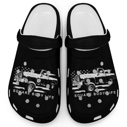 Squarebody American Flag Square Body Truck Clogs