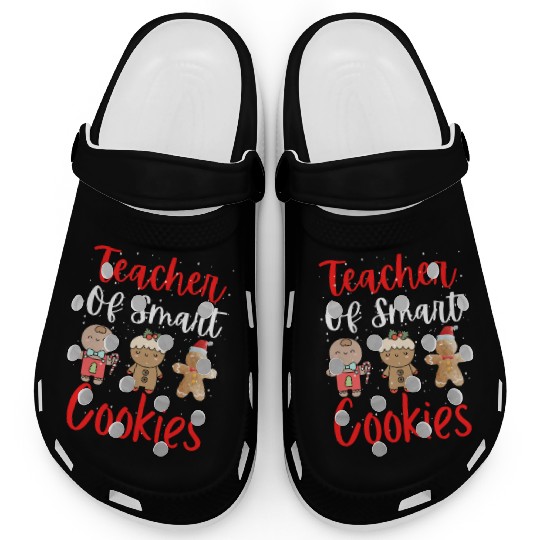 Christmas Teacher Cute Gingerbread Cookies Funny Clogs