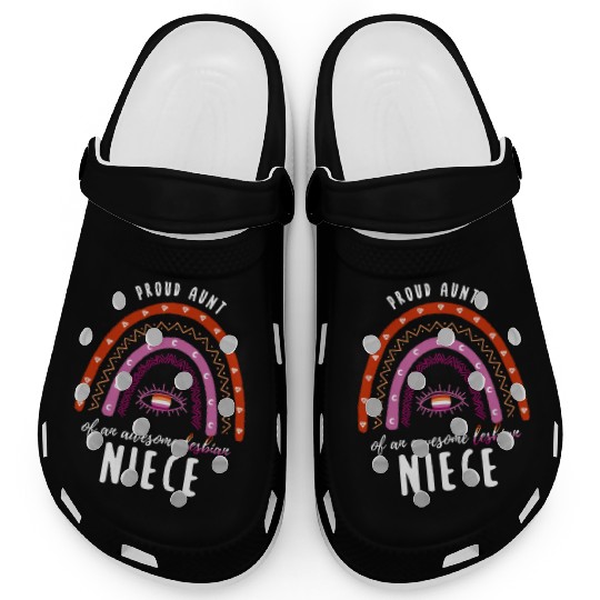 Rainbow Aunt Lesbian Niece Clogs