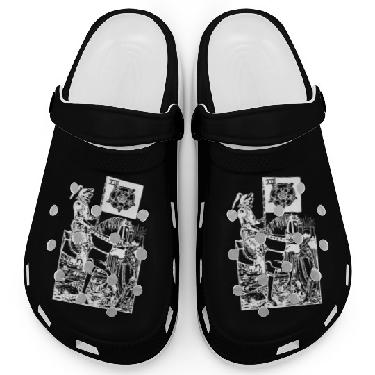 Death Tarot Card Xiii Occult Esoteric Dark Design Clogs