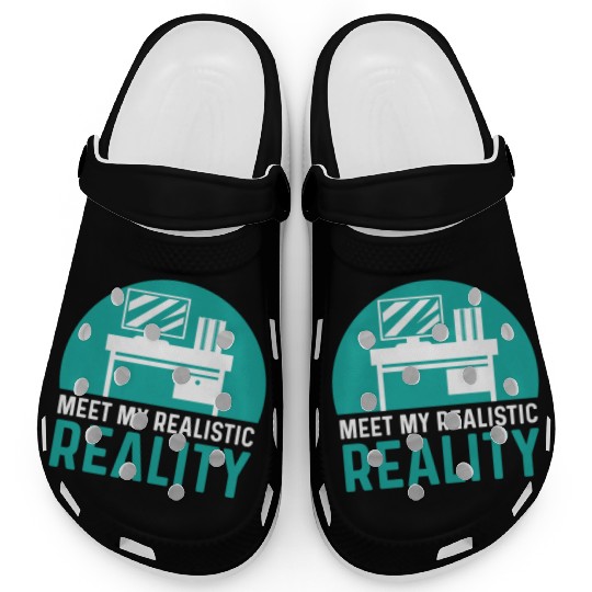 Realistic Reality Office Worker Gift Clogs