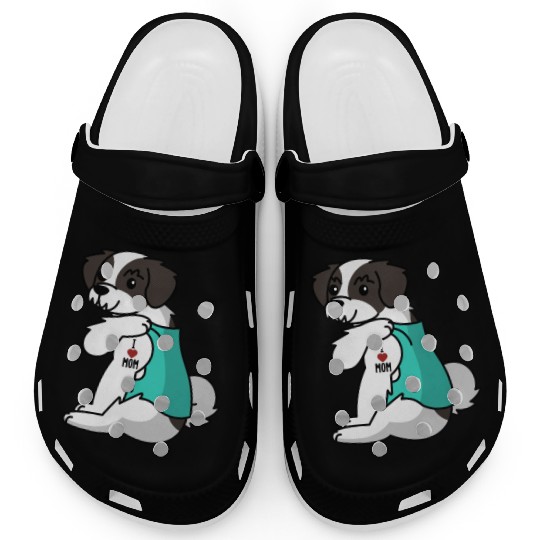 I Love Mom Tattoo Havanese Clogs