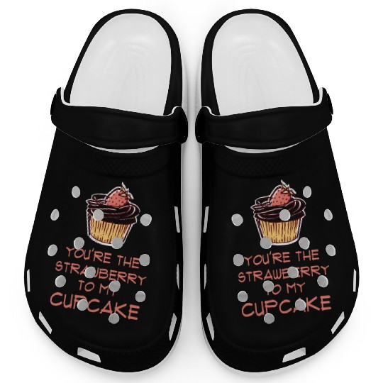 Strawberry Cute Cupcake Clogs