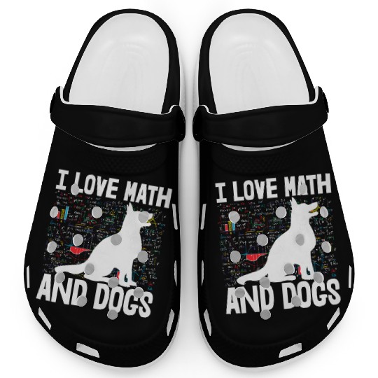 I Love Math & Dogs Clogs