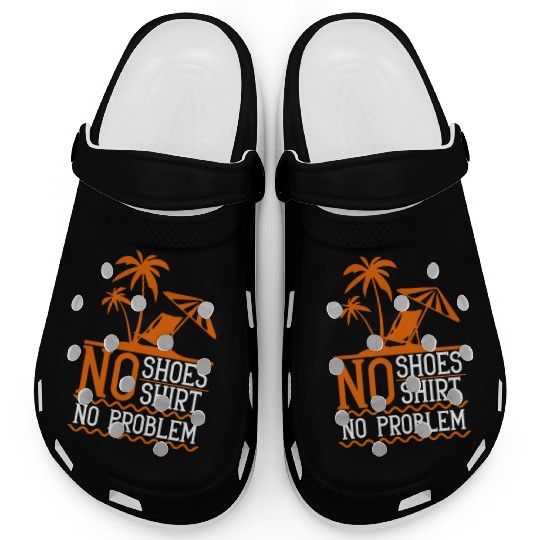 Funny Beach Quote Men Women Retired Holiday Clogs