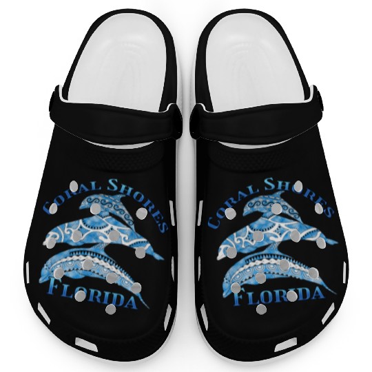 Coral Shores Florida Vacation Tribal Dolphins Clogs