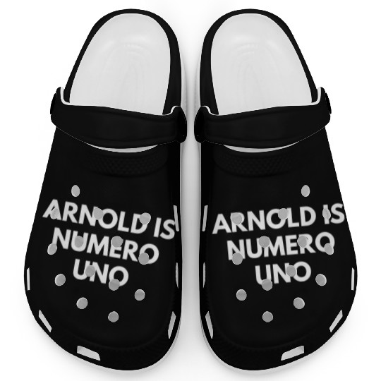Arnold Is Numero Uno Gym Clogs