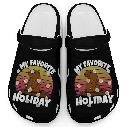 My Favourite Holiday Groundhog Clogs