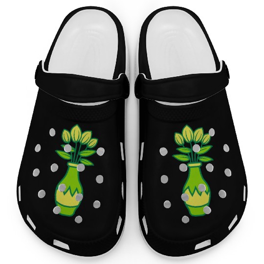 Beautiful tulips flower vase Clogs