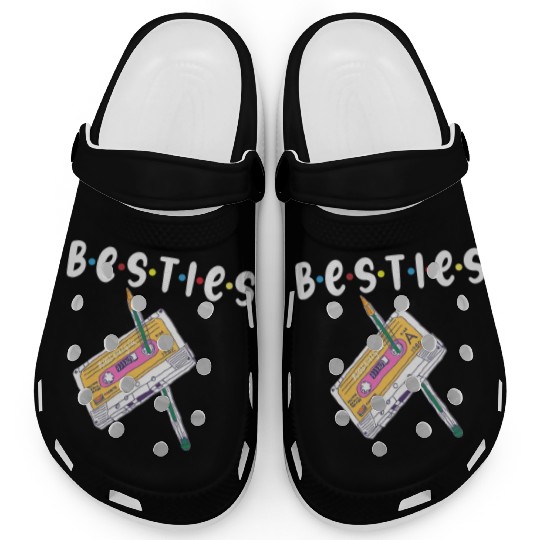 besties, bestfriend, best friend Clogs