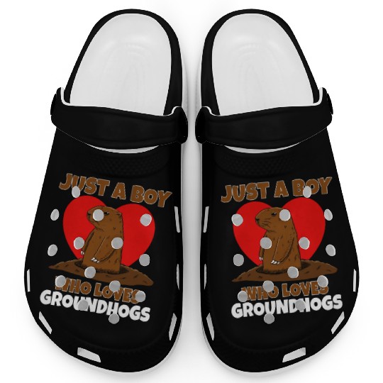 Just A Boy Who Loves Groundhog Clogs