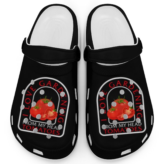 Tomato Vegetable Clogs, I Love Gardening From My