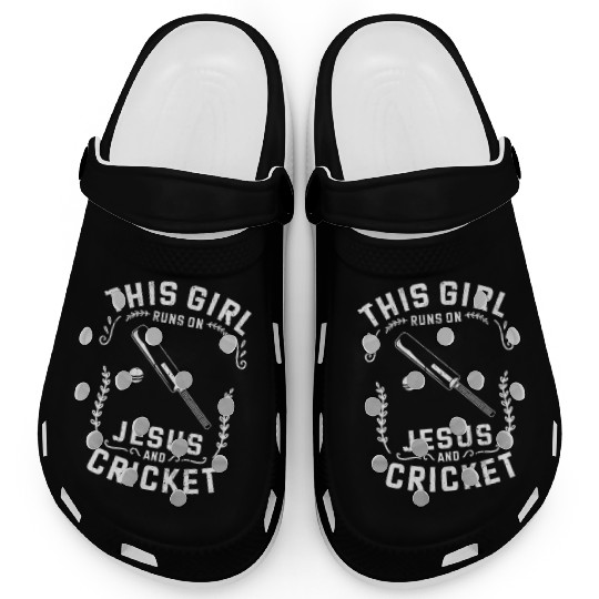 Christian This Girl Runs On Jesus And Cricket Clogs