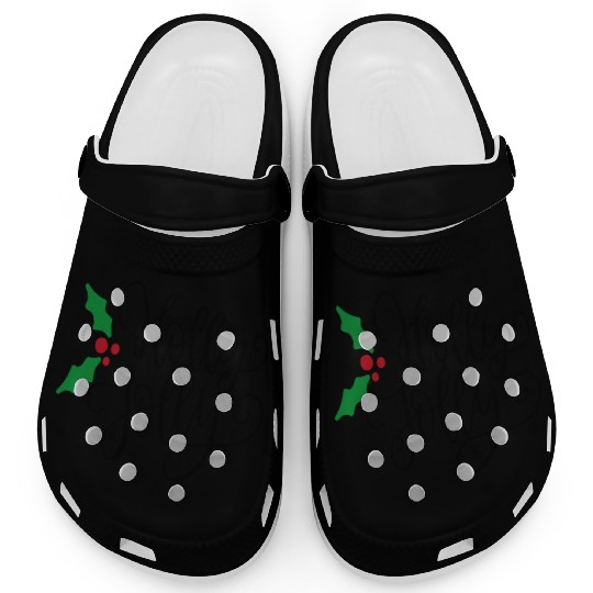 Holly Jolly Mistletoe Holiday Clogs