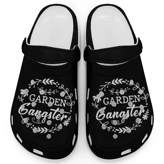 Garden Gangster Gardening typography for Gardeners Clogs