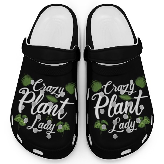 Gardener Gardening Crazy Plant Lady Funny Clogs