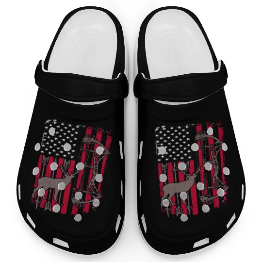 American Flag Deer Bow Hunting Clogs
