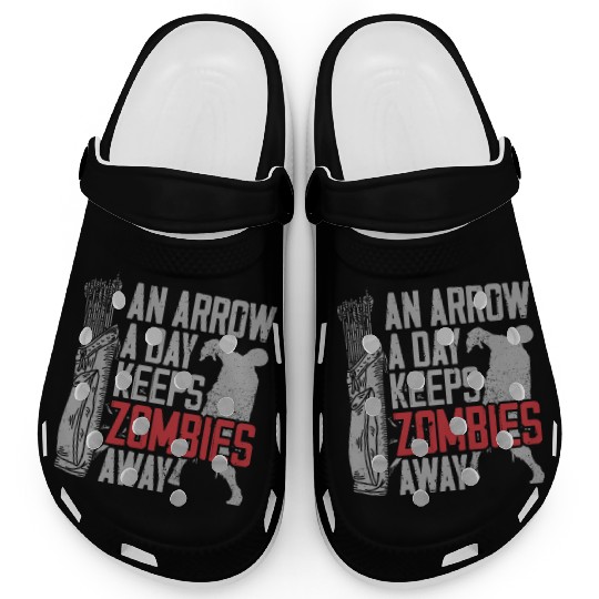 Archery Bow Archer Zombie Vintage Clogs