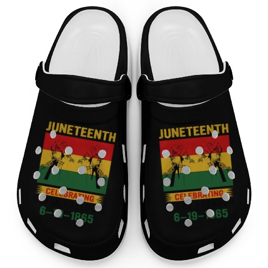 Juneteenth Black History Day Pride Gift Clogs