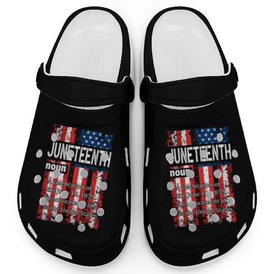 Juneteenth Black History Day Pride Gift Clogs