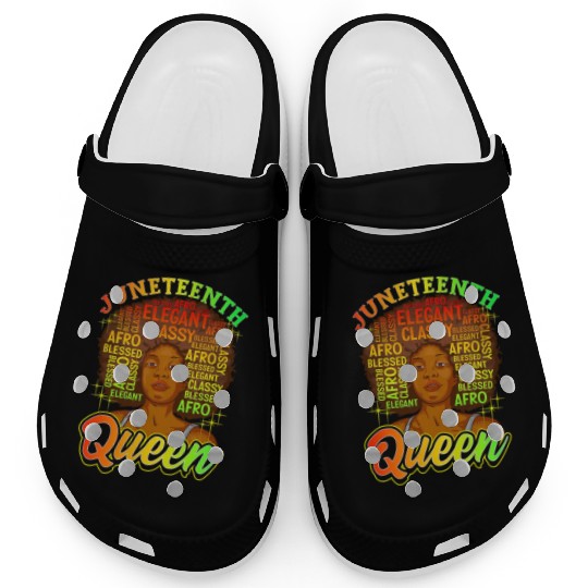 Juneteenth Black History Day Pride Gift Clogs