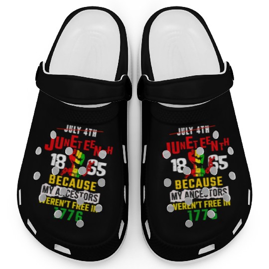 Juneteenth Black History Day Pride Gift Clogs