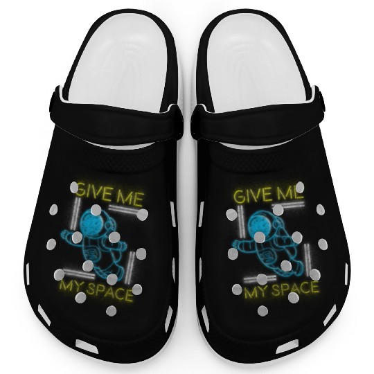 Retro Neon Art Nerd Old School Clogs