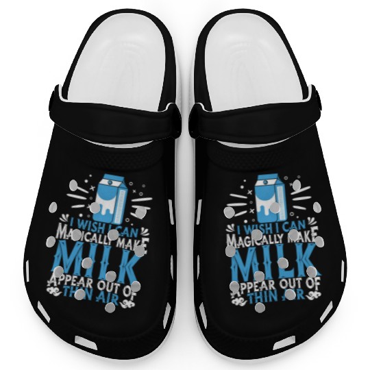 Milk Cow Farmer Farm Farming Clogs