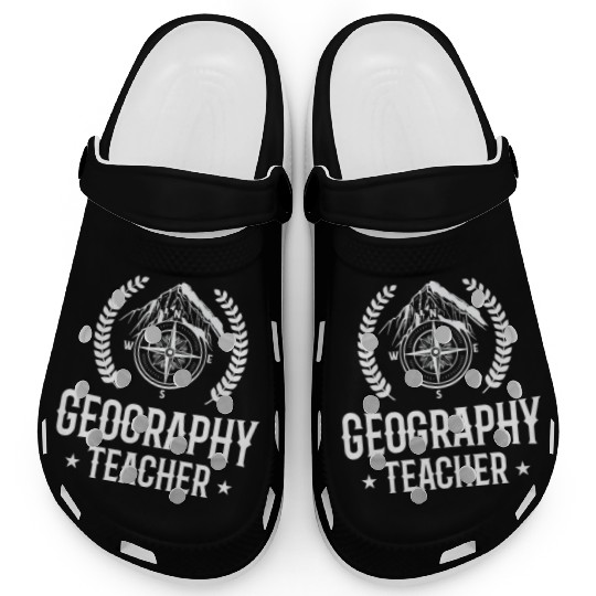Geography Teacher Geographer Student Geographic Clogs