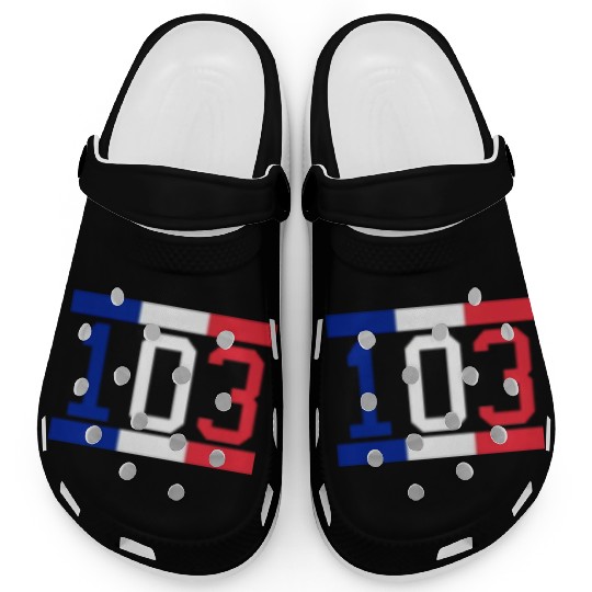 France French 103 National Flag Clogs
