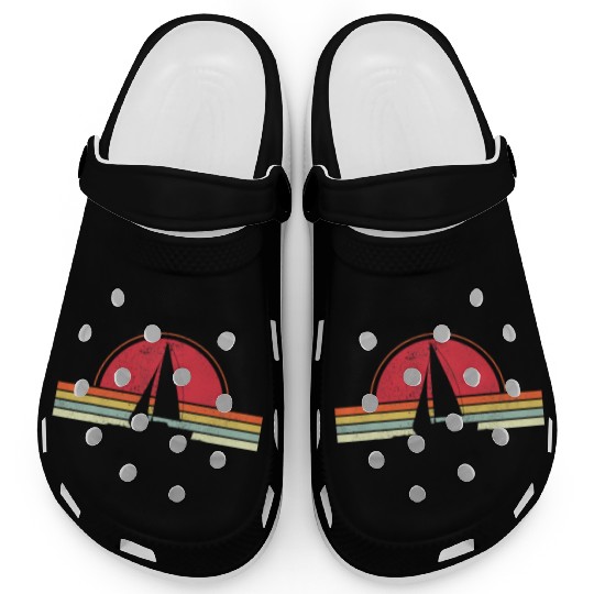 Sailing Vintage Retro Sailboat Boating Boat Sailor Clogs