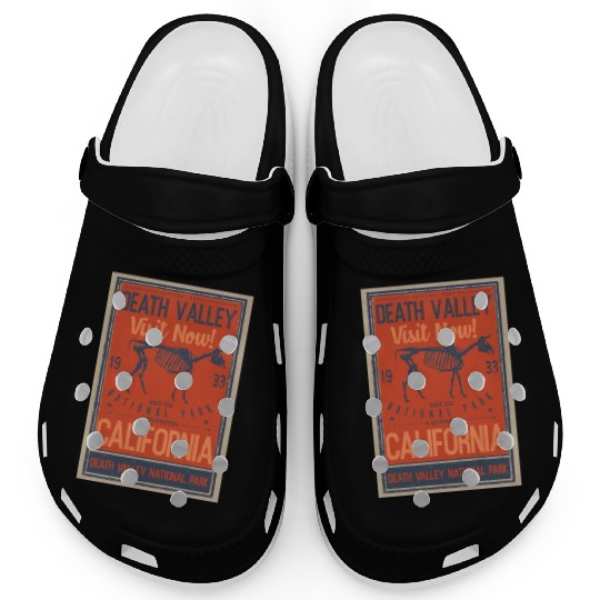 Vintage Death Valley National Park Retro US Clogs