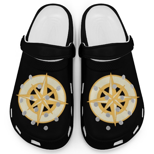 Nautical Compass star / rose, cardinal directions Clogs