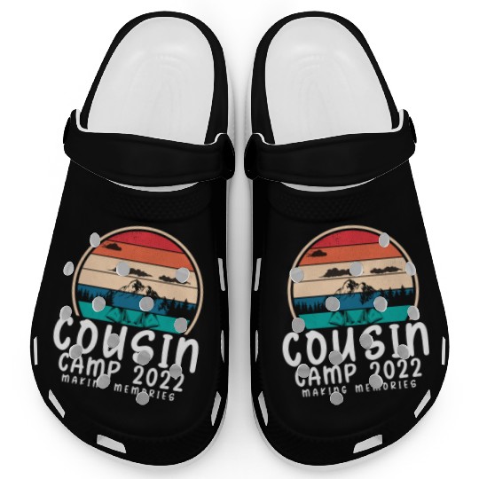 COUSIN CAMP 2022 Funny Summer Vacation Camping Clogs