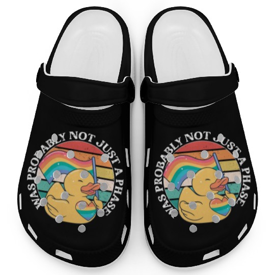 LGBTQ Duck Was Probably Not Just A Phase Pride Clogs