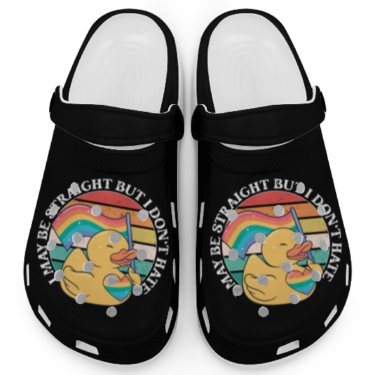 LGBTQ Duck I May Be Straight But I Don't Hate Clogs