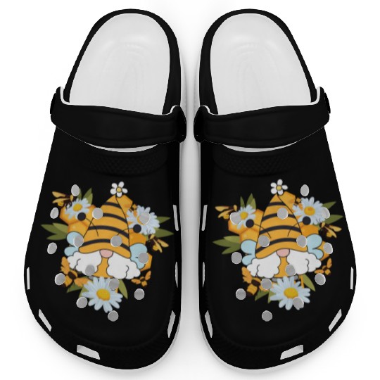 Gnome Daisy Gardening Bee Gnomes Clogs