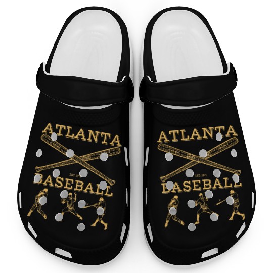 Vintage Atlanta Baseball est 01 Clogs