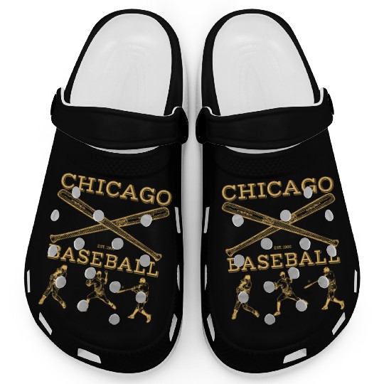 Vintage Chicago baseball est 1900 Clogs