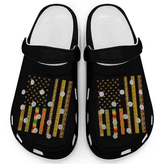 African Kente Fabric Usa Dashiki Men Women Kids Clogs