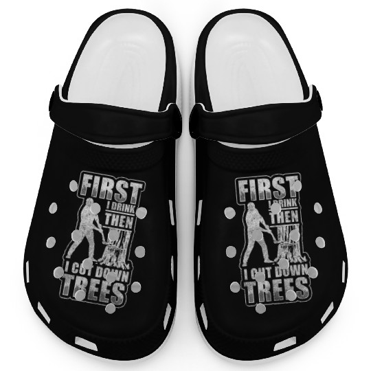 Wood Forest Worker Tree Cutter Chainsaw Clogs