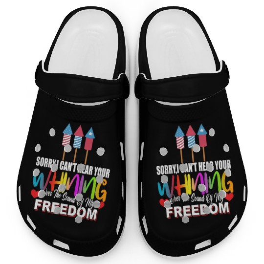 The Sound Of My Freedom Humor Graphic Clogs