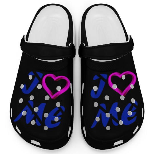 love / i love me / fall in love Clogs