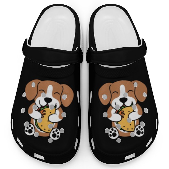 Beagle Taco Lover Clogs