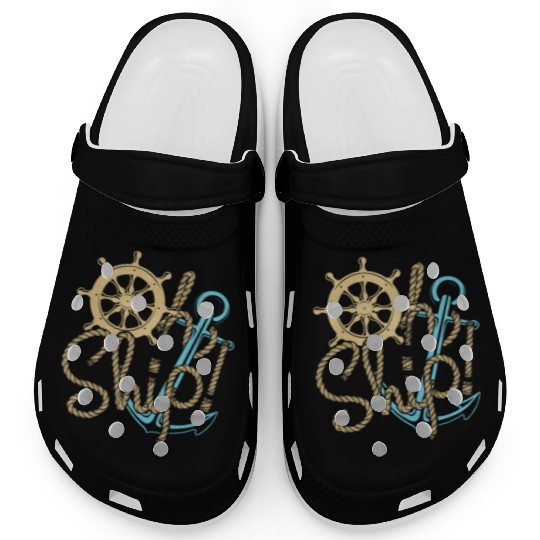 Ship sailing sailboat motor boat Clogs